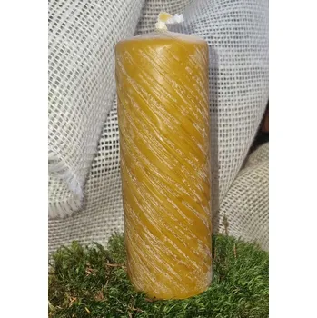 Svíčka Svíčka ze včelího vosku - drásaná