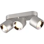 Trio 651000307 přisazené stropní bodové svítidlo Guayana 3x10W | GU10 | IP20 - matný nikl + sada - Trio LED žárovka 2x10W | E27 | 3000K | 806lm