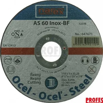Řezný kotouč Narex Řezný kotouč na ocel CM 180 x 2