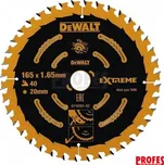 DEWALT Pilový kotouč 165x20mm, 40 zubů DeWALT FLEXVOLT DT10301