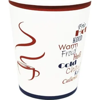 Jednorázové nádobí Kelímek papírový EKO s potiskem 350ml/50ks na horké nápoje