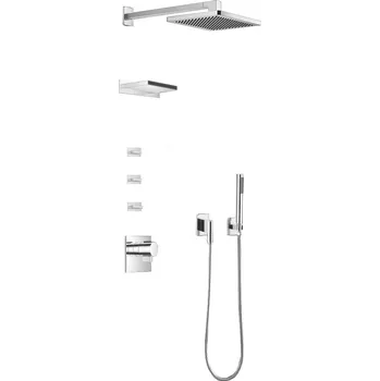 Vodovodní baterie Mexen Boka, podomítková souprava, chromová, 7603-03-00