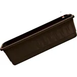 Samozavlažovací truhlík Fantazie Smart 80 cm - hnědá PLASTKON