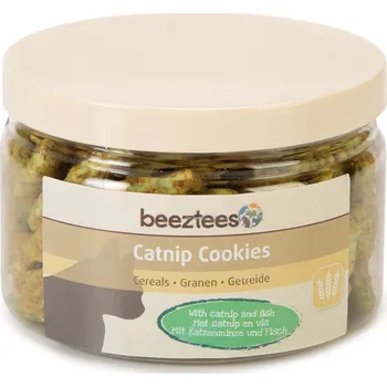 Pamlsek pro kočku 55g Beeztees Catnip Cookies s lososem