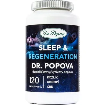 Zdraví Bylinné kapsle SLEEP and REGENERATION, 120 kapslí Dr. Popov
