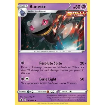 Sběratelská karetní hra Pokémon karta Banette 063/198