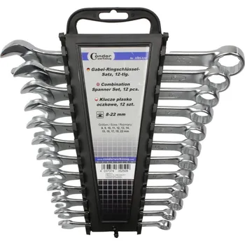 Klíč Condor klíče očkoploché 8 - 22 mm, sada 12 dílů, v plastovém pořadači - 100-02502