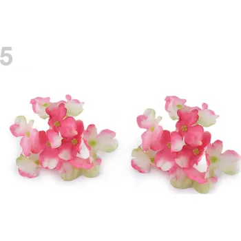 umělá květina Umělý květ hortenzie - různé barvy Umělý květ hortenzie: 05 Růžová