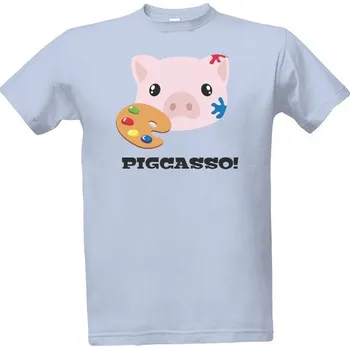 Pánské oblečení Tričko s potiskem Pigcasso pánské