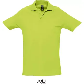 Pánské tričko SOLS Polokošile SOL'S Spring II pánská krátký rukáv, barva Apple green, vel. S