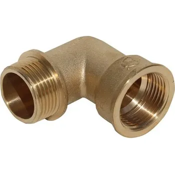 Instalatérský materiál Mosazné koleno s lemem ŠM 3/8" x 3/8"