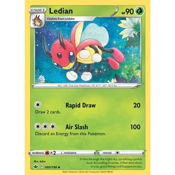 Sběratelská karetní hra Pokémon karta Ledian 005/198 - Chilling Reign