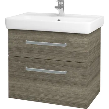 Koupelnový nábytek Dřevojas - Umyvadlová skříňka Q MAX SZZ2 70 - D03 Cafe / Úchytka T01 / D03 Cafe 68458A