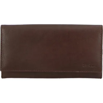 Peněženka Dámská kožená peněženka hnědá - Delami Grentta hnědá