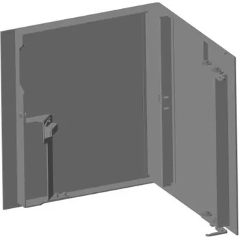 Krbová kamna Romotop Dveře dřevníku Barva: Stříbrná