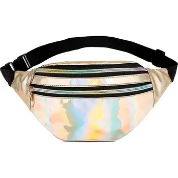 Ledvinka Voděodolná módní ledvinka s holografickým designem - shuang la lian jin