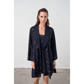 Dámská halenka Vamp - Dvoudílný dámský set – Celeste 17066 - Vamp blue XL