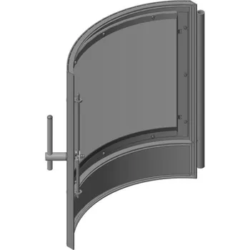 Krbová kamna Romotop Dveře topeniště Barva: Černá