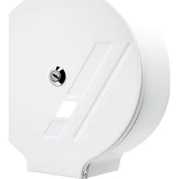 Zásobník na toaletní papír JUMBO G10 - bílý s prolisem