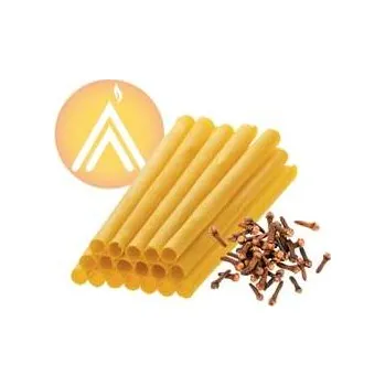 Tělové svíce Ananda z včelího vosku s kurkumou a esenciálním olejem hřebíčku 1 ks