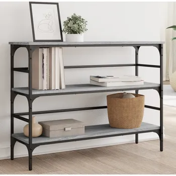 Konzolový stolek vidaXL Konzolový stolek 100 x 32 x 75 cm kompozitní dřevo [839050] Barva: šedá sonoma