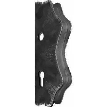 Pohon brány Kazetová sestava pro branku 250x125x30mm, otvor pro kliku ø 20mm, na profil 30x30mm, zdobená, pro zámek ZM90/80