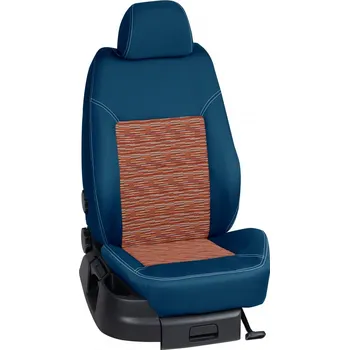 Potah sedadla Autopotahy Seat CORDOBA / od r.2002->, 4/5 dveří, KOMFORT > OR 0364 (OR 0364 / Modrý bok)