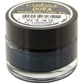 Speciální výtvarná barva Cadence Metalický patinovací vosk Cadence Dora, 20 ml - dark turquoise, tmavý tyrkysový