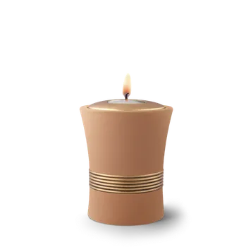 Smuteční dekorace Keramická miniurna Luxor - Béžová