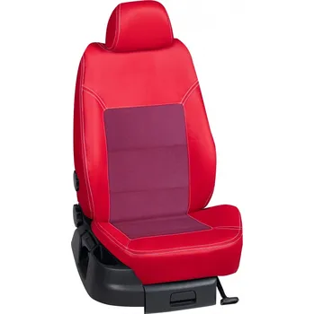 Potah sedadla Autopotahy Seat TOLEDO / od r.1996->, 4-dveře, KOŽENKA > OR 0421 (OR 0421 / Červený koženkový bok)