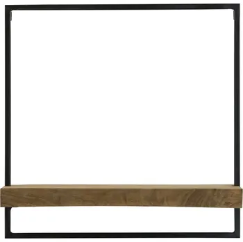 police Hnědá police z mangového dřeva Maddison – Light & Living ID_1530776