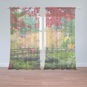 Záclona Záclony Most v parku: 2 ks - 150x250 cm - Sablio