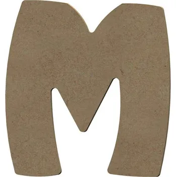 Výtvarná sada Gomille Dřevěný výřez k dekoraci Gomille, 8 cm - Písmeno M