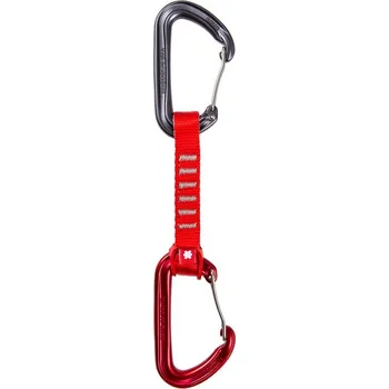 Jištění Sada expresek Ocún HAWK QD WIRE ECO-PES 16 mm 10 cm 6-pack Barva: červená