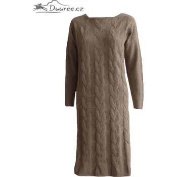 Dámské šaty Duuree.cz Kašmírové Šaty Jessica Barva: Hnědá, Velikost: M