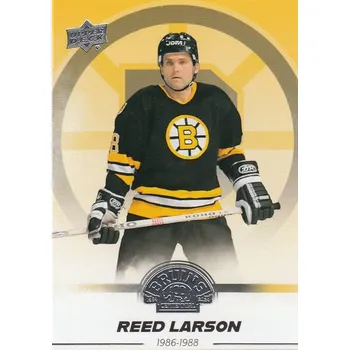 Sběratelská karetní hra řadová karta REED LARSON 23-24 UD Boston Bruins Centennial číslo 84