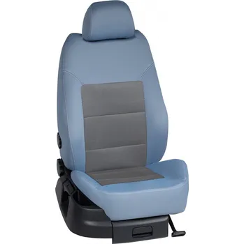 Potah sedadla Autopotahy Renault TRAFIC / od r.2014->, 2 dveře, 3 místa, KOMFORT > OR 0373 (OR 0373 / Světle modrý bok)