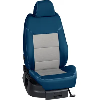 Potah sedadla Autopotahy Citröen BERLINGO / od r.2019->, 3 Místa , Furgon, KOMFORT > OR 0411 (OR 0411 / Modrý bok)