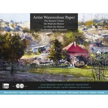 Blok Akvarelový blok Baohong 46x61cm cold pressed 300g (Akvarelový blok Baohong 46x61cm cold pressed 300g)