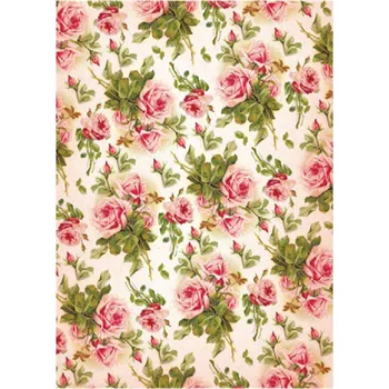 Umělecký papír Cadence Rýžový papír Cadence, A3 - Růžové růže