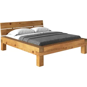 Postel Idea nábytek Dvoulůžko CURBY 160x200 masiv lak