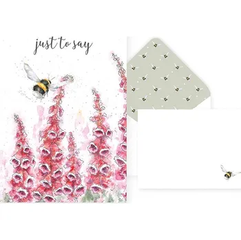 Wrendale Designs Děkovné přání Wrendale Designs "Just to Say", 8 ks - Čmelák