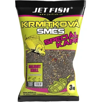 Návnadová surovina JetFish Jet Fish Krmítková směs Halibut Krill 3 Kg
