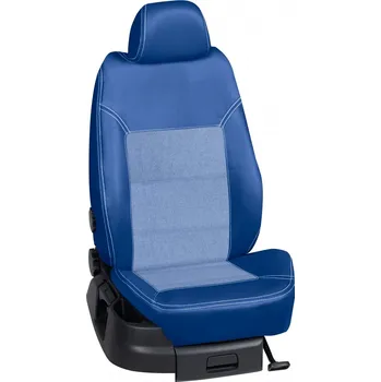 Potah sedadla Autopotahy Honda CITY / od r.2003-> , 4 dveře, KOŽENKA > OR 0420 (OR 0420 / Modrý koženkový bok)