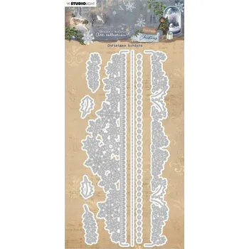 Studio Light Vyřezávací šablony Studio Light "Vintage Christmas", 8 ks - Zimní bordury
