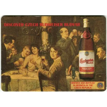 Pivo České Budějovice - Budvar - Discover original Budweiser Budwar - export Velká Británie (var. 2)