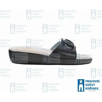 Pánská košile Obuv FUSSBETT pantofel jednopáskový hladký černá - 39