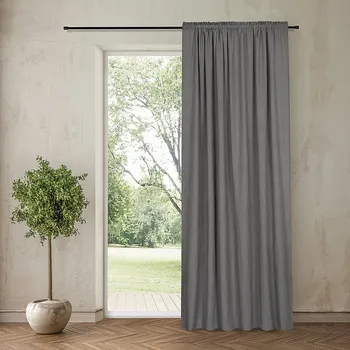 Závěs GERSTER NATURE Gerster závěs ŠEDÝ I 140 x 270 cm