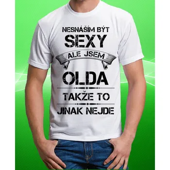 Pánské tričko tričko se jménem OLDA 128