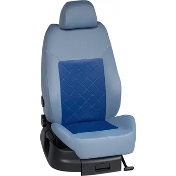 Potah sedadla Autopotahy Ford S-MAX / od r.2006->, 5 dveří, KOMFORT > K0010 (K0010 / Světle modrý bok)